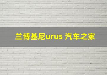 兰博基尼urus 汽车之家